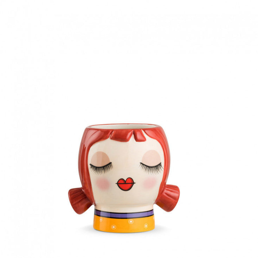 Vaso in ceramica decorata AMELIE "LE PUPAZZE" Egan