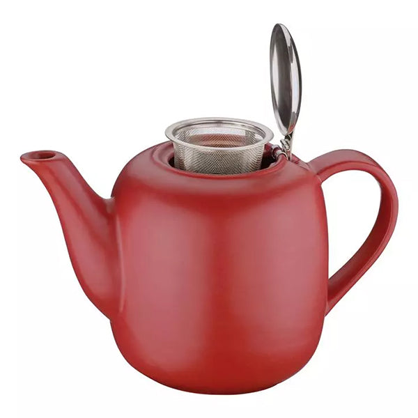 Teiera in ceramica colorata con infusore acciaio inox lt 1,5 Kuchenprofi LONDON