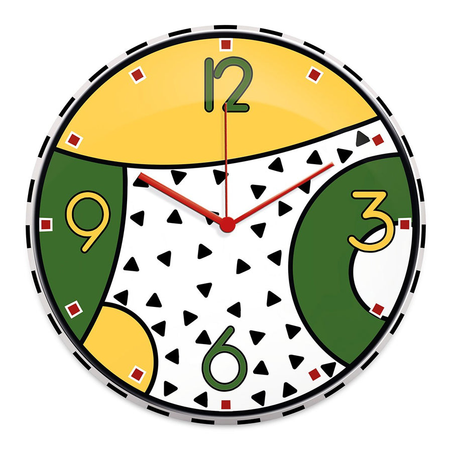 Orologio da parete in ceramica decorata WARA' Egan