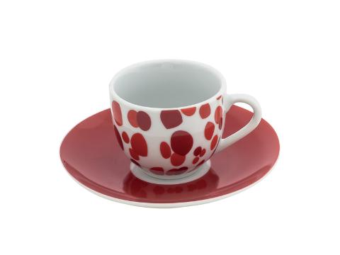 Servizio 6pz caffè in porcellana decorata Villa Altachiara POIS