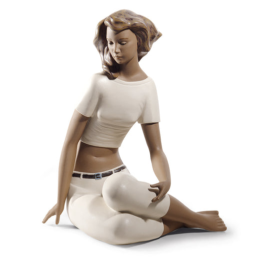 Scultura in porcellana spagnola "BREZZA DEL MEDITERRANEO" Nao by Lladrò