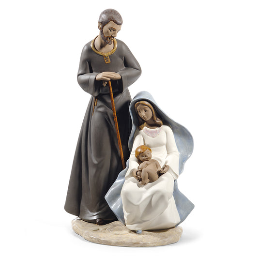 Scultura in porcellana spagnola "SACRA FAMIGLIA" Nao by Lladrò