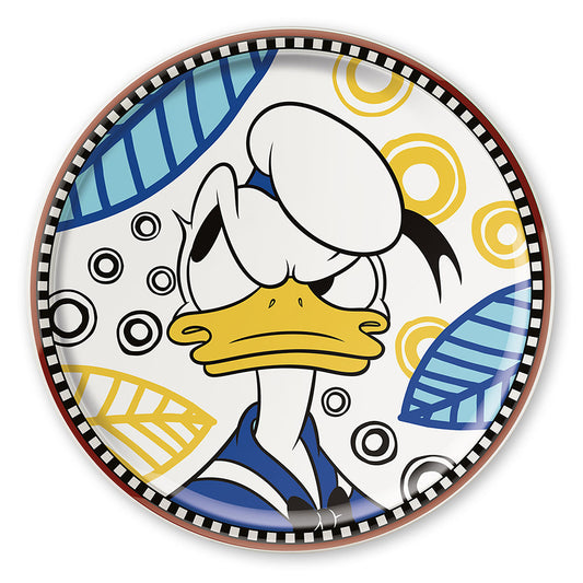 Piatto Pizza in porcellana decorata Donald Duck DISNEY FOREVER & EVER Egan