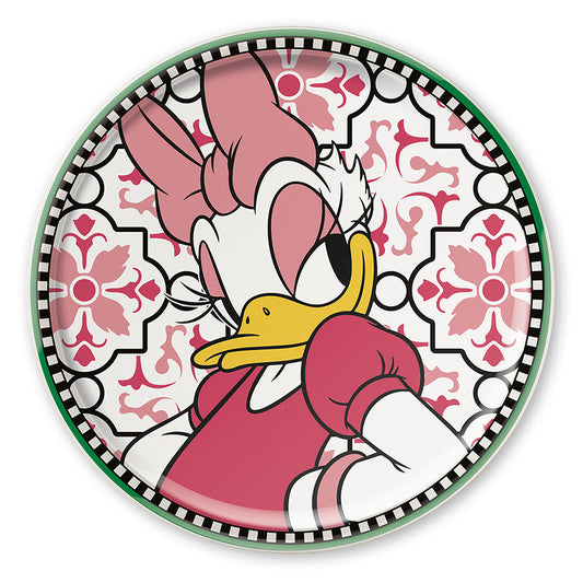 Piatto Pizza in porcellana decorata Daisy Duck DISNEY FOREVER & EVER Egan