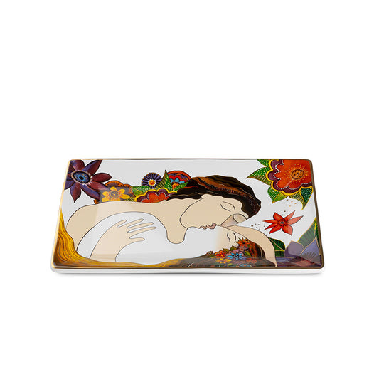 Vassoio in ceramica decorata LAUREL BURCH FIRST KISS