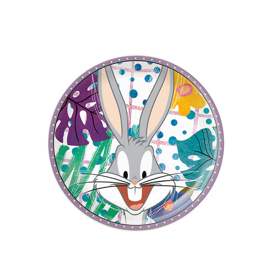 Piattino Dolce in porcellana decorata Bugs Bunny LOONEY TUNES WARNER BROS Egan