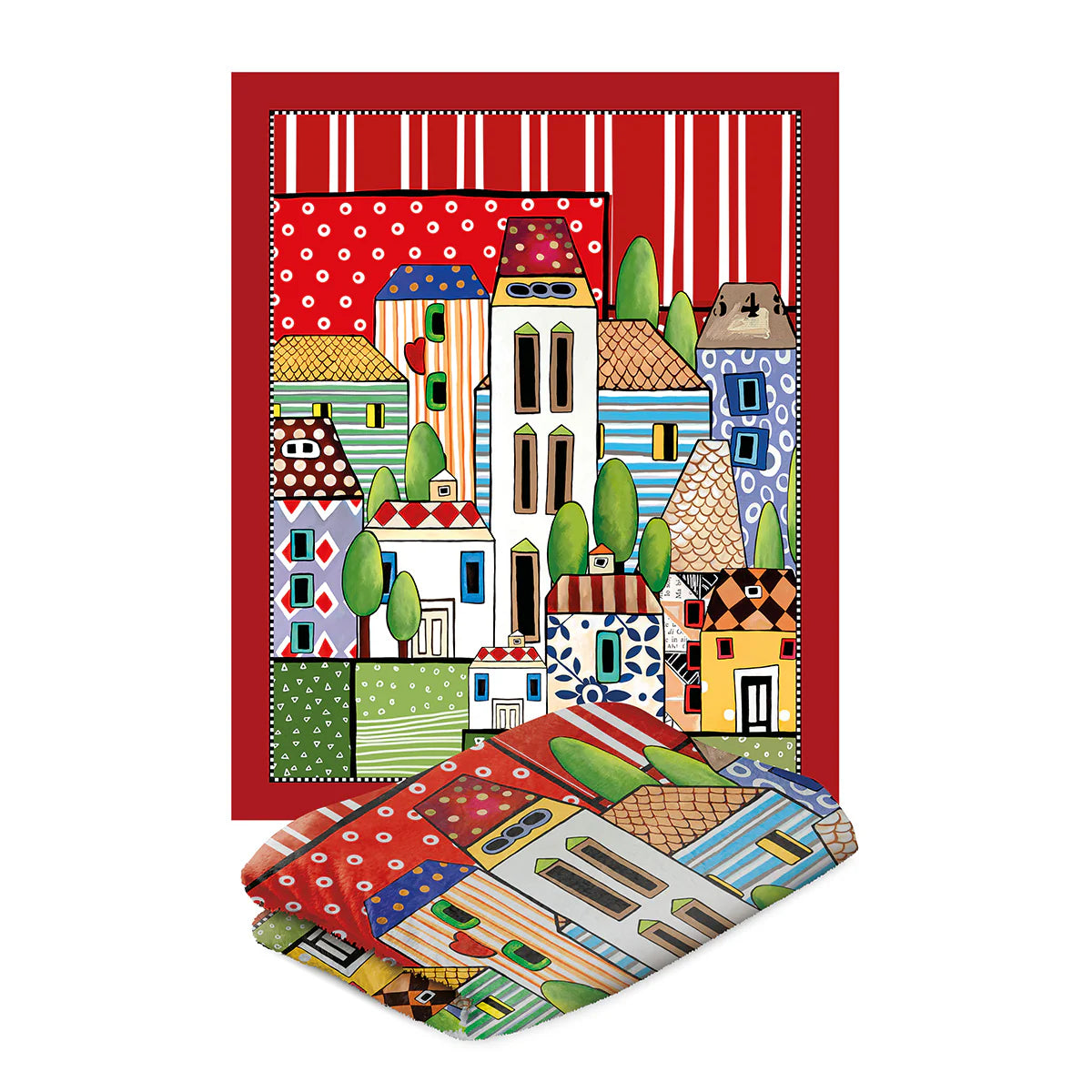 Plaid in poliestere stampato "PAESE MIO" Egan