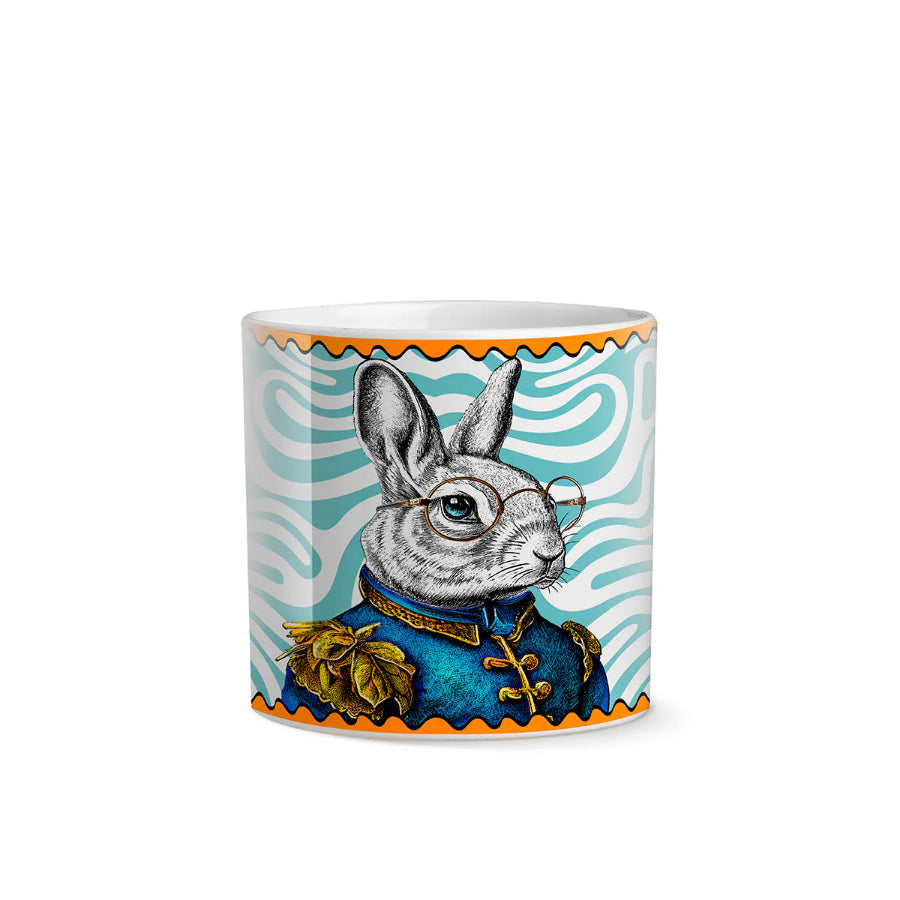Vaso Cachepot in porcellana decorata Coniglio ENERGY "HUMAN ESSENCE" Egan