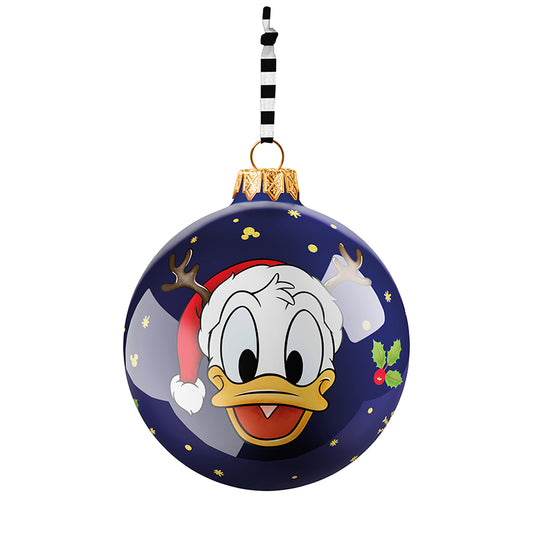 Pallina di Natale in porcellana decorata "DONALD DUCK" WINTER MAGIC Disney Egan