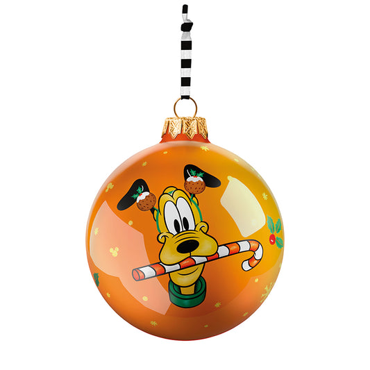 Pallina di Natale in porcellana decorata "PLUTO" WINTER MAGIC Disney Egan