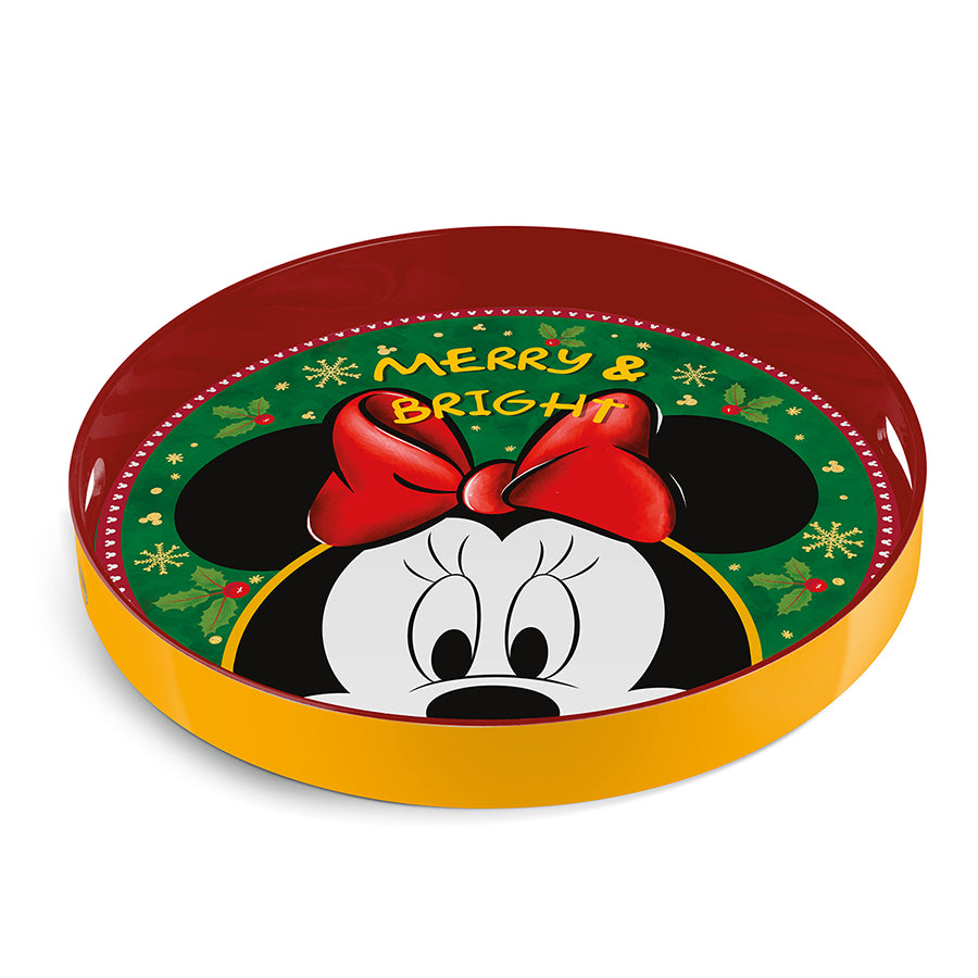 Vassoio rotondo in polipropilene Minnie Mouse WINTER MAGIC Disney Egan