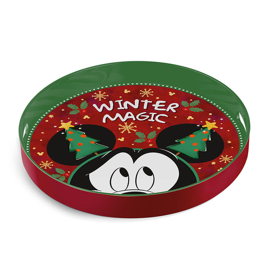 Vassoio rotondo in polipropilene Mickey Mouse WINTER MAGIC Disney Egan