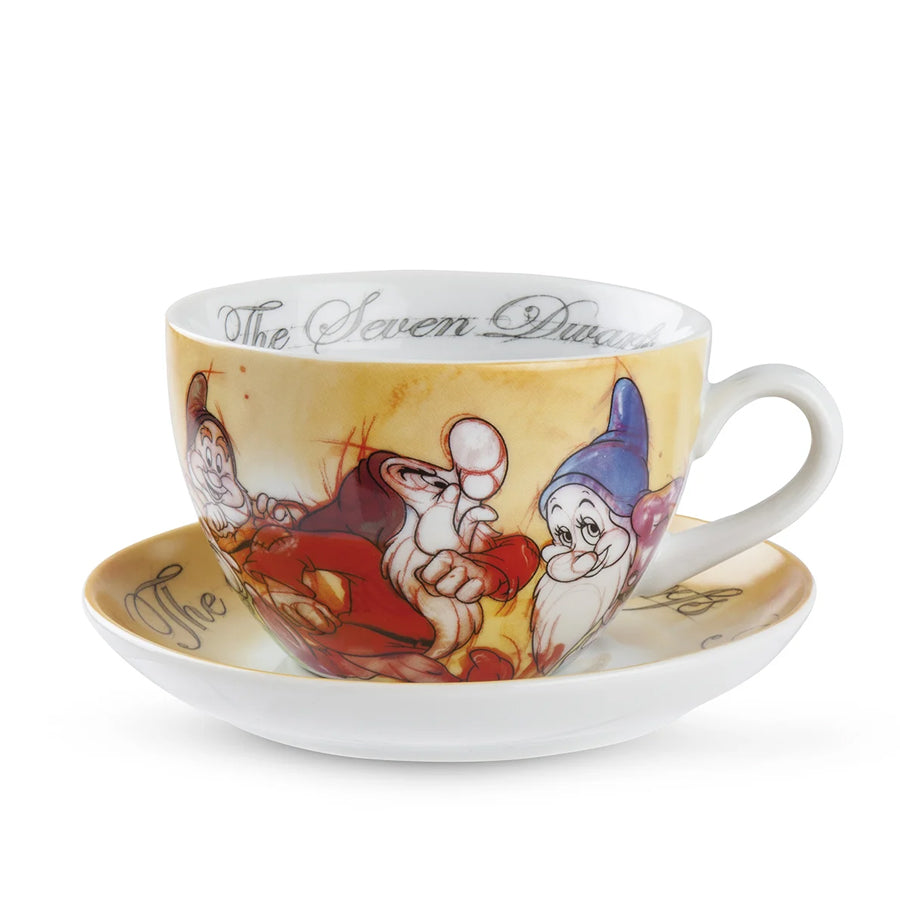 Set tazza colazione in porcellana decorata con tovaglietta americana in polipropilene Egan I 7 NANI