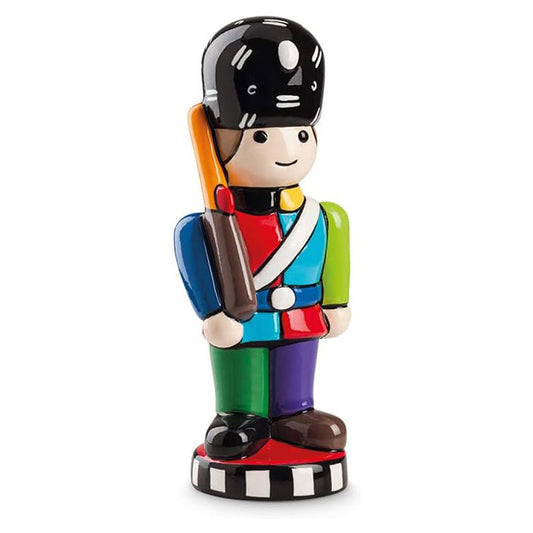 Statuetta in ceramica decorata smaltata SOLDATINO BRITTO Egan