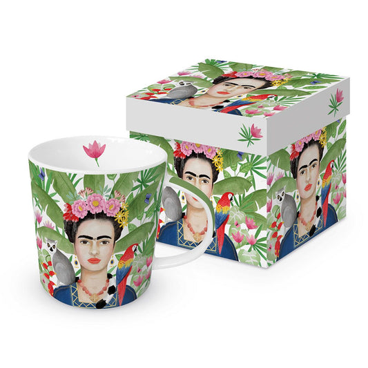 Tazza Mug in porcellana decorata “FRIDA COYOACAN" PPD