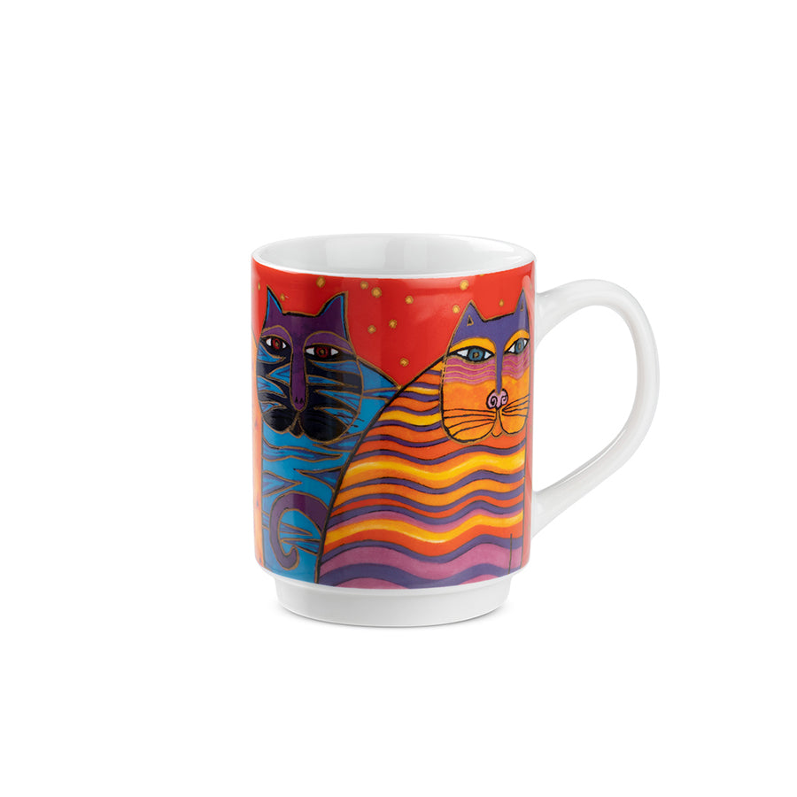 Tazza Mug in porcellana decorata LAUREL BURCH FANTASTIC FELINES Egan