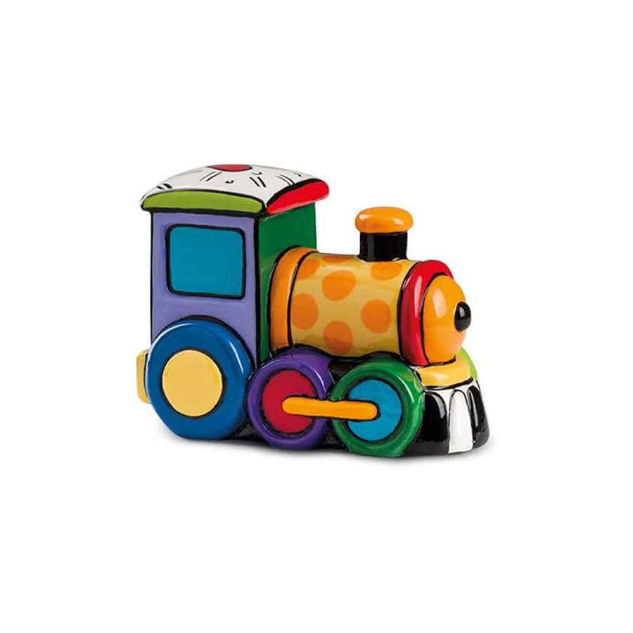 Statuetta in ceramica decorata smaltata TRENINO BRITTO Egan