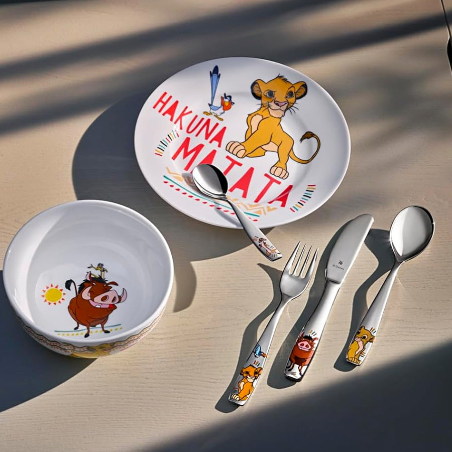 Set Posate Per Bambini 4pz in acciaio DISNEY RE LEONE WMF