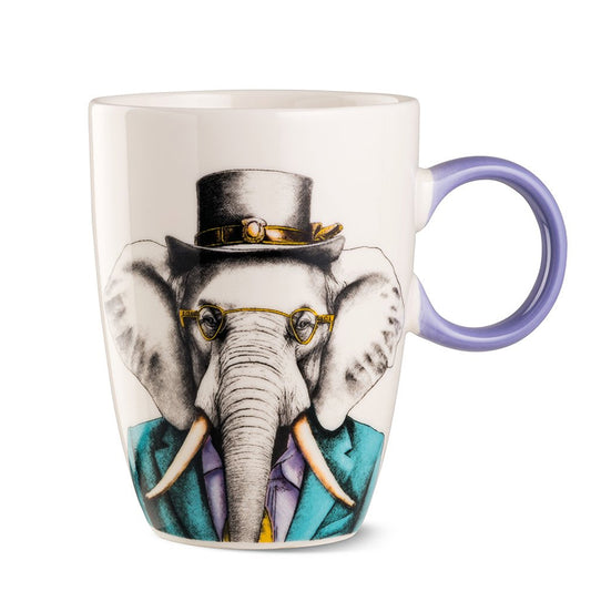 Tazza Mug in porcellana decorata Elefante HUMAN ESSENCE “WISDOM” Egan