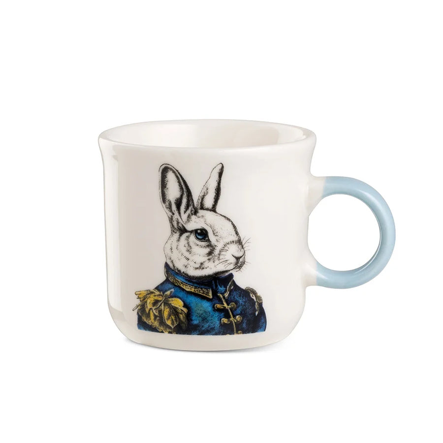 Tazza caffè in porcellana decorata Coniglio HUMAN ESSENCE “ENERGY" Egan