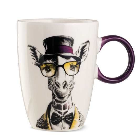 Tazza Mug in porcellana decorata Giraffa HUMAN ESSENCE “FAR-SIGHTEDENESS” Egan