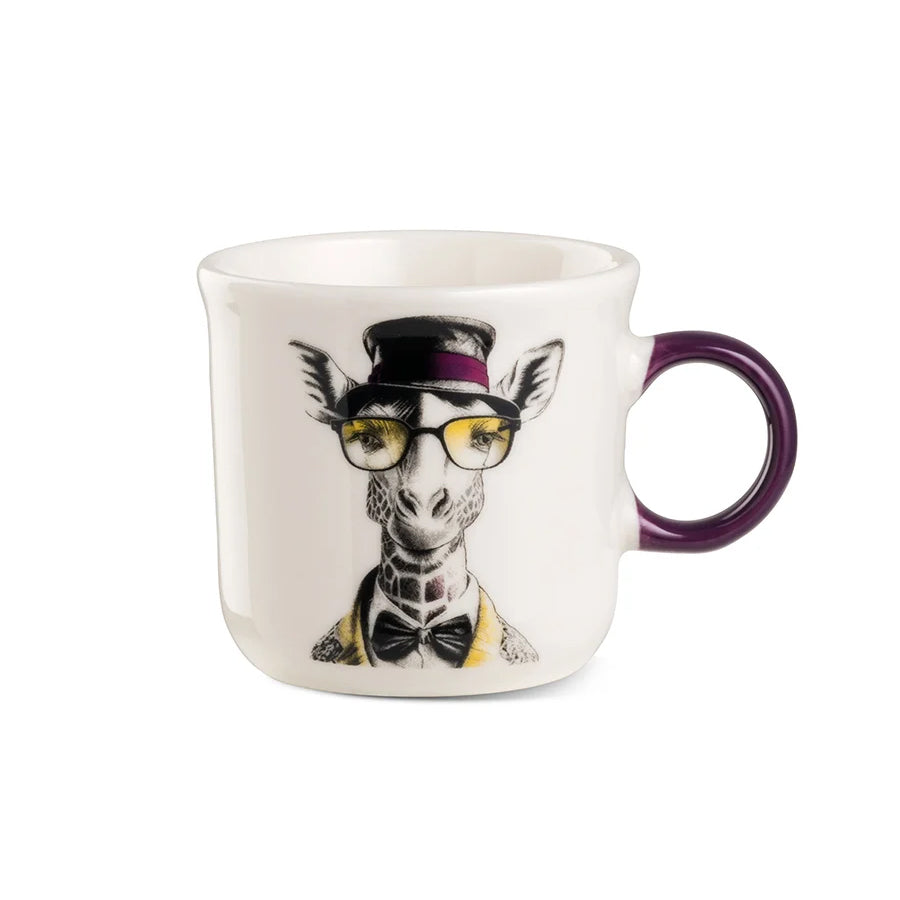 Tazza caffè in porcellana decorata Giraffa HUMAN ESSENCE “FAR- SIGHTEDNESSS” Egan