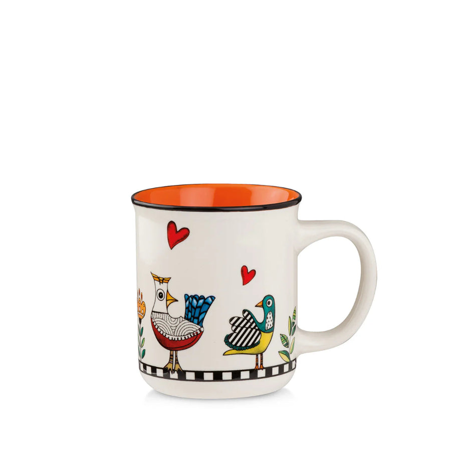 Tazza Mug in porcellana decorata "COCORICO'" Egan