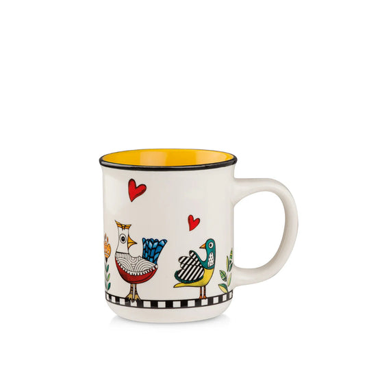 Tazza Mug in porcellana decorata "COCORICO'" Egan