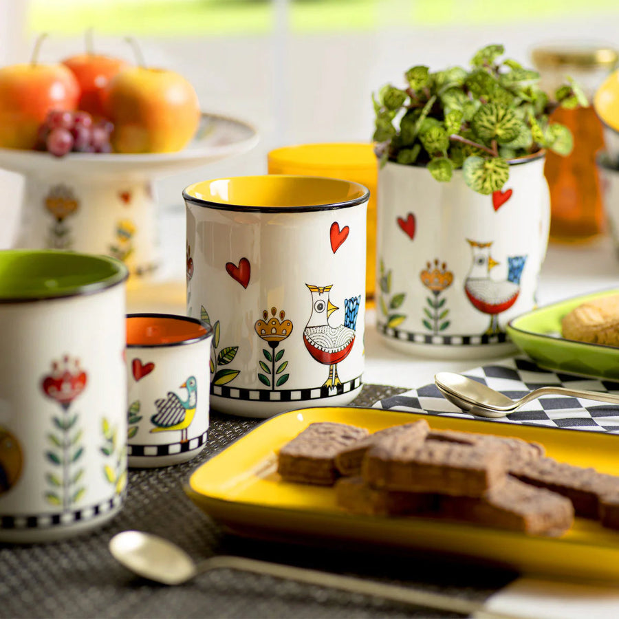 Tazza Mug in porcellana decorata "COCORICO'" Egan