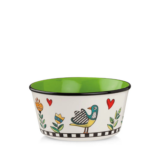Tazza Bowl in porcellana decorata "COCORICO'" Egan