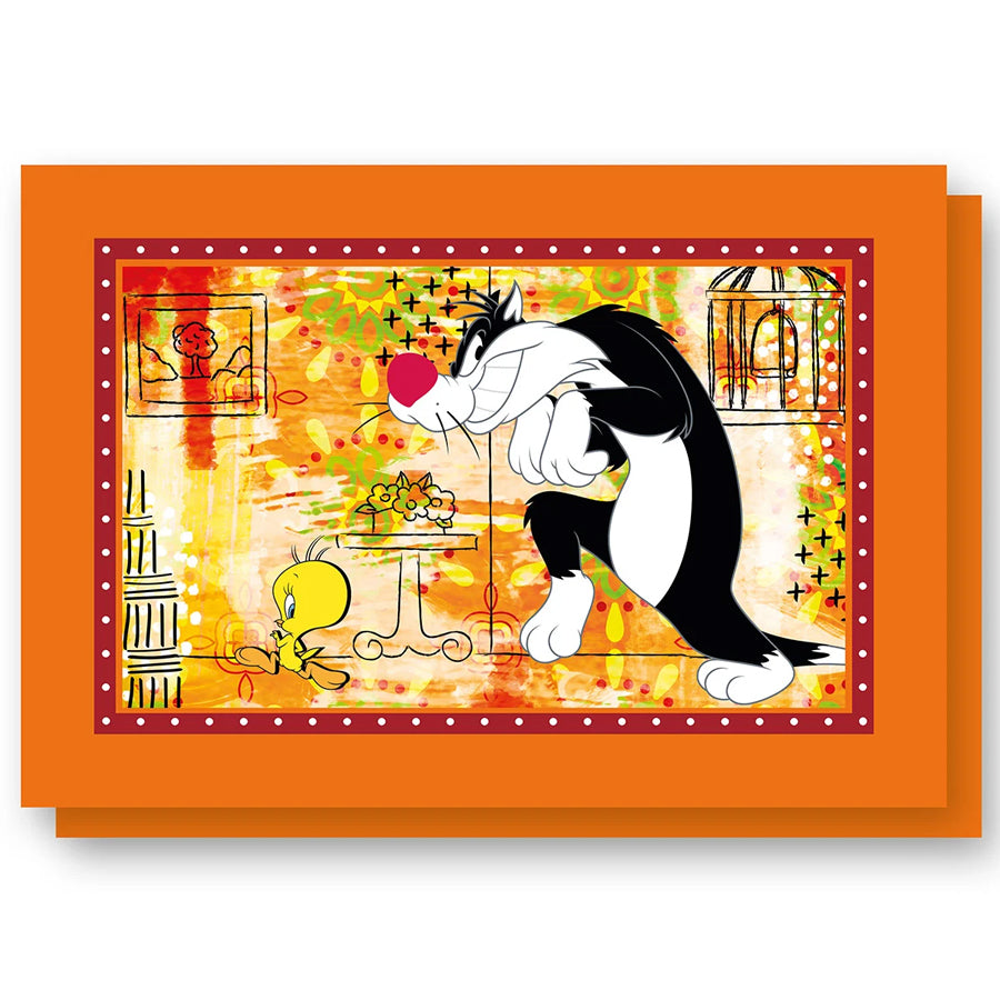 Set 2 Tovagliette in cotone stampato Titti & Silvestro LOONEY TUNES WARNER BROS Egan