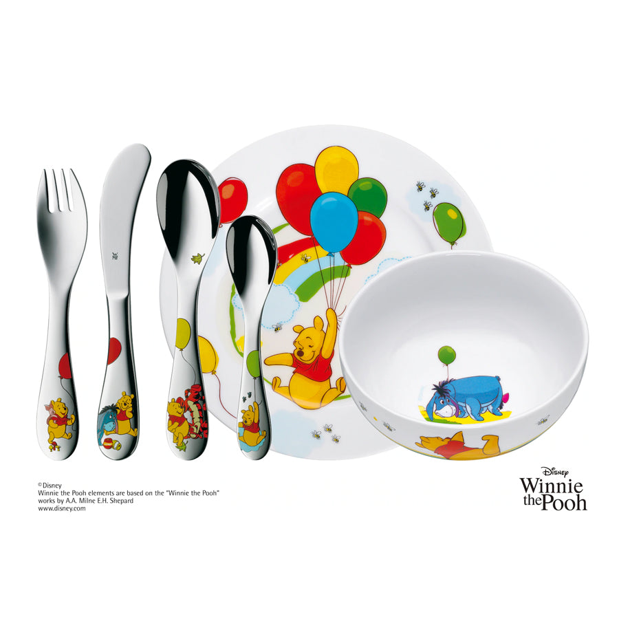 Servizio Pappa per Bambini 6pz in porcellana e acciaio DISNEY WINNIE THE POOH WMF