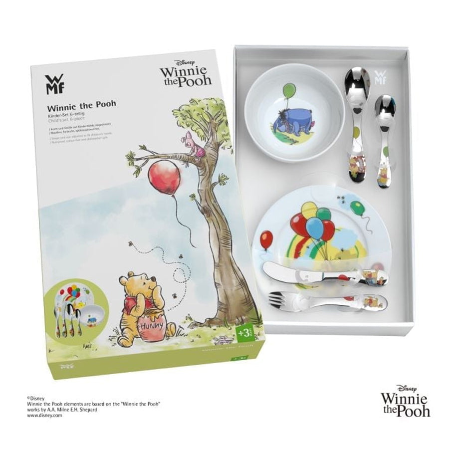 Servizio Pappa per Bambini 6pz in porcellana e acciaio DISNEY WINNIE THE POOH WMF