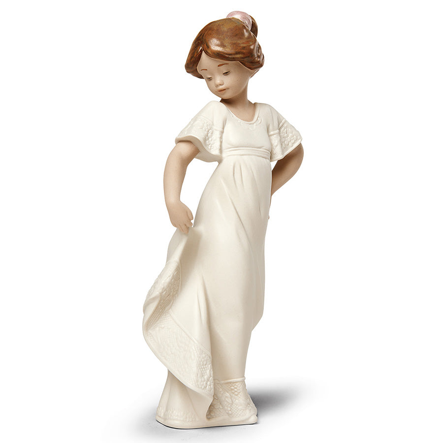 Scultura in porcellana spagnola "QUANTO SONO GRAZIOSA!" Nao by Lladrò