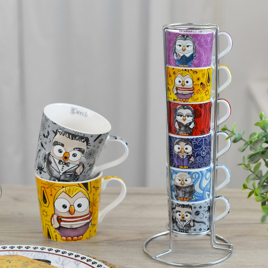 Tazza Mug in porcellana decorata THE ADDAMS FAMILY Egan