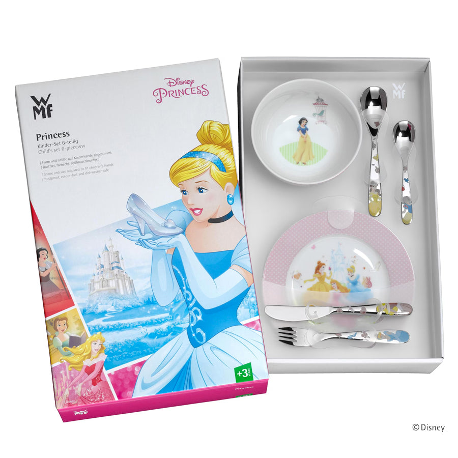 Servizio Pappa per Bambini 6pz in porcellana e acciaio DISNEY PRINCESS WMF