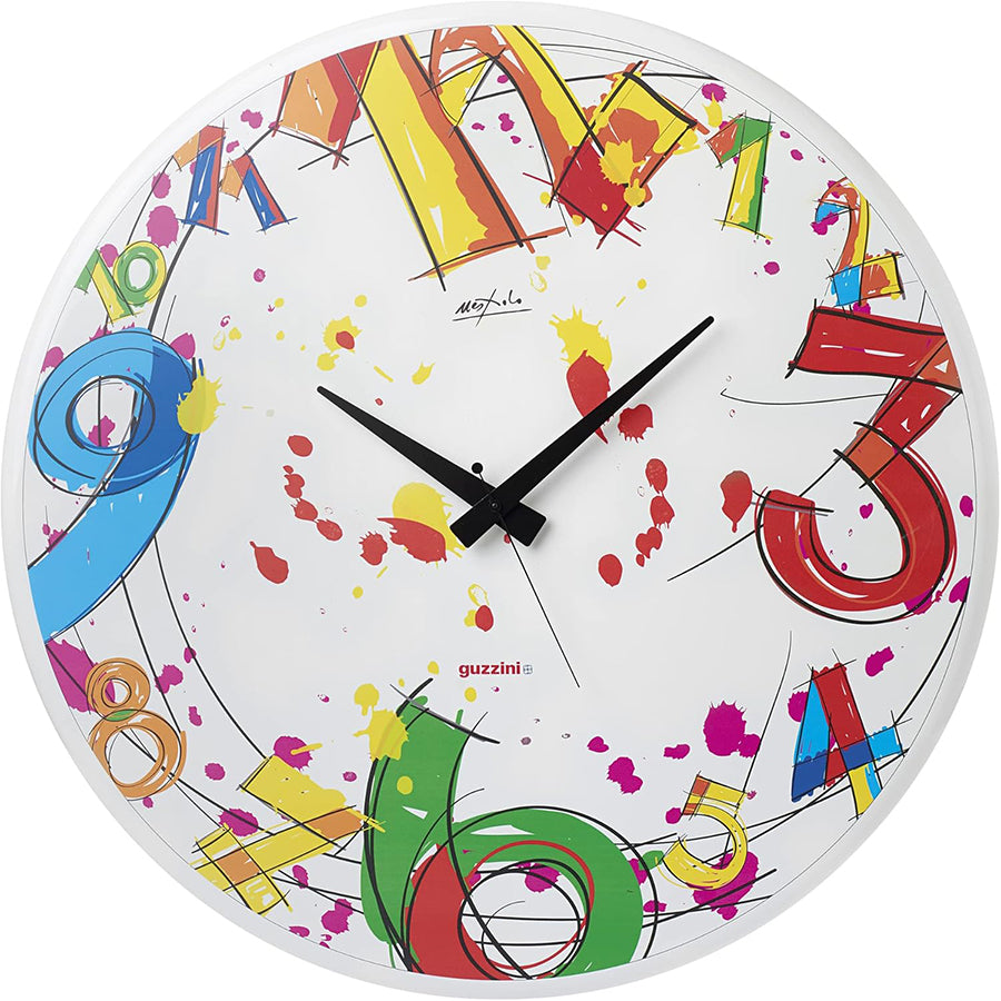 Orologio da Parete in materiale plastico decorato NUMBER Guzzini
