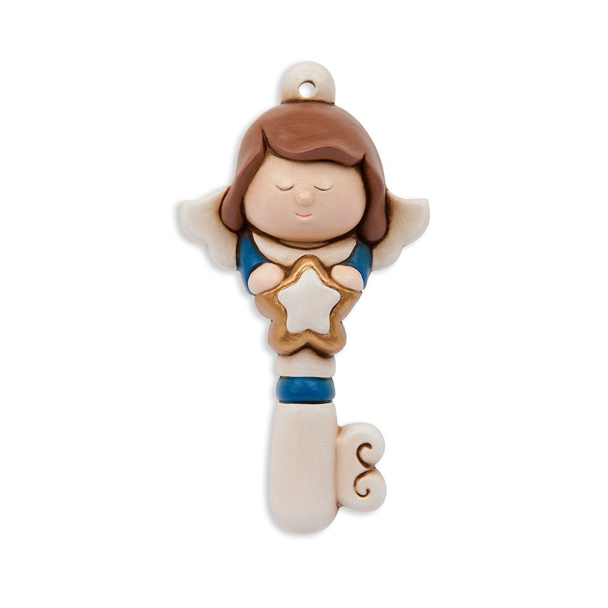 Chiave angelo ceramica decorata ANGELS I LOVE Egan