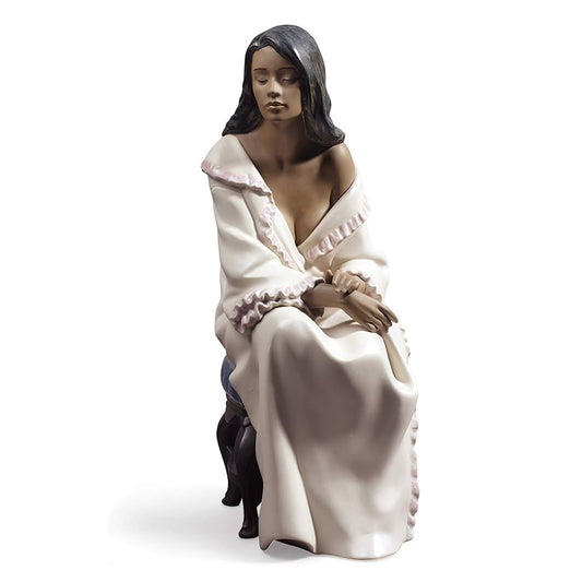 Scultura in porcellana spagnola "AL RISVEGLIO" Nao by Lladrò