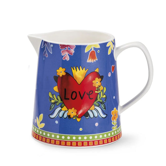 Lattiera in porcellana decorata "LOVE" Egan