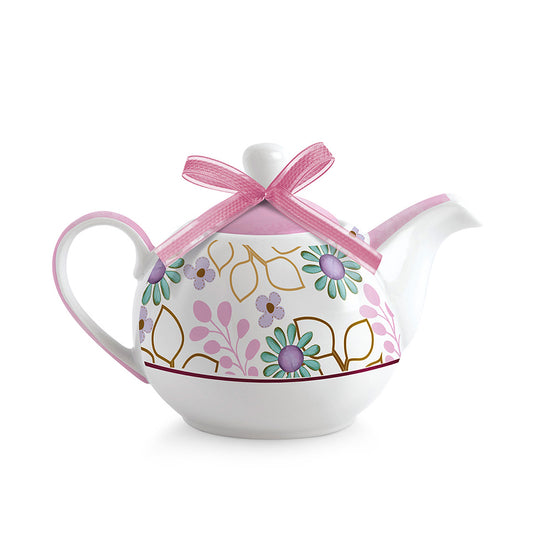 Teiera in porcellana decorata TEA FOR TWO Egan