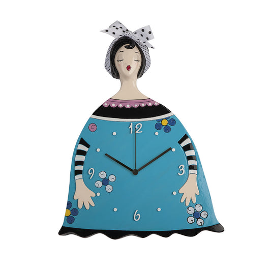 Orologio in ceramica decorata a mano LE PUPAZZE Egan