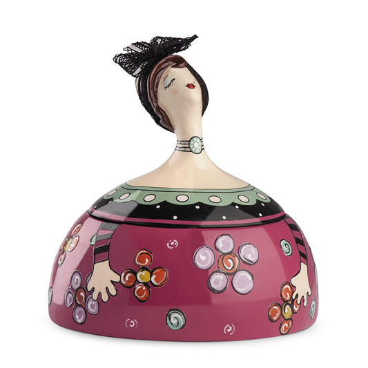 Portagioie in ceramica decorata a mano LE PUPAZZE Egan
