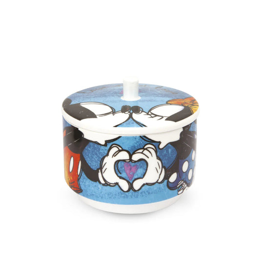 Zuccheriera con coperchio in porcellana decorata DISNEY "LOVE SWEET LOVE" Egan