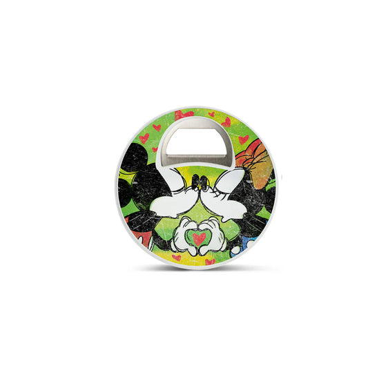 Apribottiglie in plastica decorata e acciaio DISNEY "LOVE SWEET LOVE" Egan