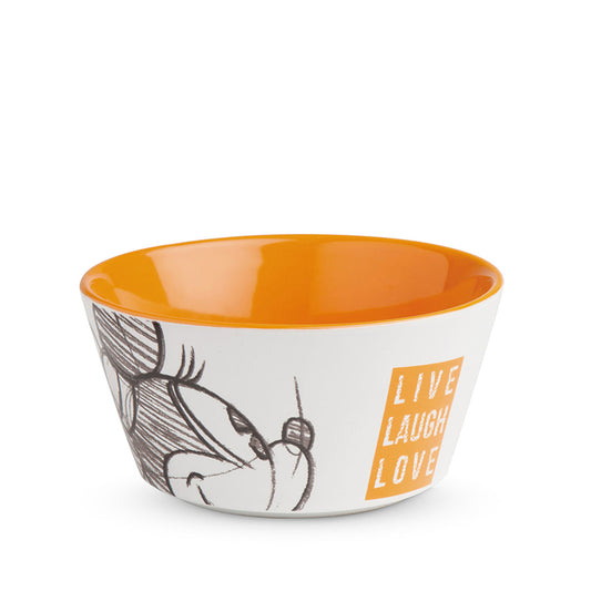 Tazza bowl in porcellana decorata LIVE LAUGH LOVE Egan