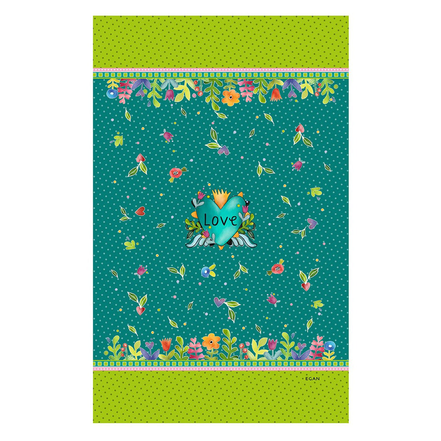 Pashmina/Pareo in poliestere stampato "LOVE" Egan