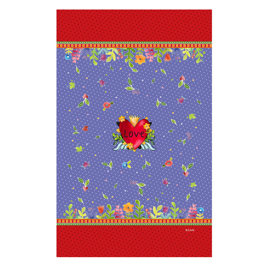 Pashmina/Pareo in poliestere stampato "LOVE" Egan