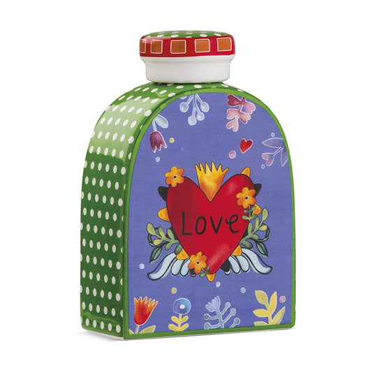 Profumatore piccolo in ceramica decorata "LOVE" Egan