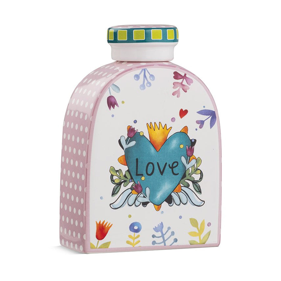 Profumatore piccolo in ceramica decorata "LOVE" Egan